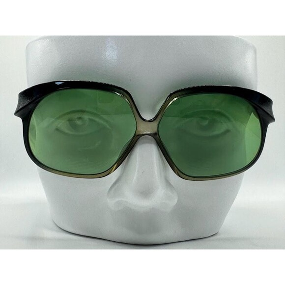 NEW Vintage Oversize Sunglasses | NOS | 70s Style | Green Lens | Geoffrey Beene - Picture 2 of 8